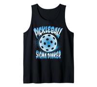 Pickleball Sigma Dinker Gen Z Vaporwave Funny Débardeur