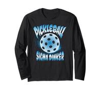 Pickleball Sigma Dinker Gen Z Vaporwave Funny Manche Longue