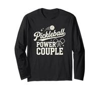 Pickleball Vintage Power Couple Funny Pickleball Partner Manche Longue