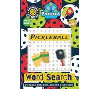 Pickleball Word search puzzle book: Word searches with Easy to Read Print about Drop shot, Paddle Grip, Game Point and more | 6x9 inches, 110 pages | ... Gift for Vacations, Holidays and free times.