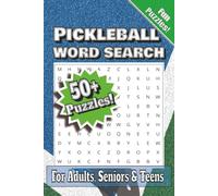 Pickleball Word Search: Puzzles with Easy to Read Print, 6 x 9 inches, 110 Pages| 50+ Puzzles… Gift for Vacations, Holidays, or just for fun!