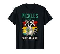 Pickles And Panic Attacks Design rétro drôle raton laveur T-Shirt
