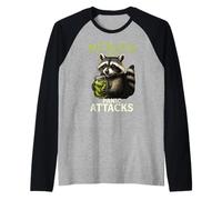 Pickles And Panic Attacks Funny Raton Laveur Anxiété Humour Snacks Manche Raglan