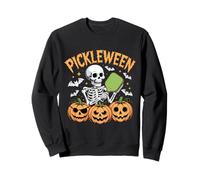 Pickleween Squelette Amusant Jouant au Pickleball Halloween Sweatshirt