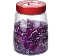 Pickling Kimchi Bocal en verre à ouverture large 14 l avec fermeture hermétique et valve de dégagement d'air