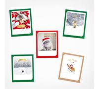 PICKMOTION Carte de Noël 8 gold, red, green