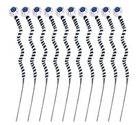 Picks Ampoule Oculaire Spectrale - Décor de table d'Halloween, Accents de branche uniques, objets de fête | Finition vibrante du motif de couleur, matériau léger pour