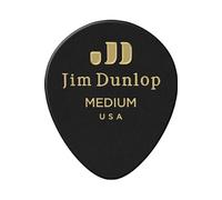Jim Dunlop Médiators Black Teardrop Medium – Sachet de 12