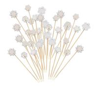 Picksphizer Christmas - pour décorations de Fruits de Vacances, Dents à Barres réutilisables | 100 Elks Snowman Tree Snowflake Cocktail Skewers, 4,7 Pouces d'aliments en Leg