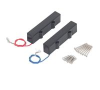 Pickup de basse électrique à 5 cordes Séplet de style ouvert de bruit pour les joueurs de basse de jazz aimants en céramique en plastique métal 2pcs