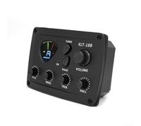 Pickup Instrument Cordes Égaliseur 4 Bandes LCD Coloré | Interface triangle vibrante, affichage clair des réglages, tuning accurate, plastique léger durable
