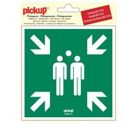 Pickup Pictogramme Vinyle 15x15cm Lieu de rassemblement en cas d'urgence