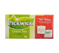 Pickwick Green Tea Pure, thé vert naturel, pur, 20 Sachets de 1,5 g chacune