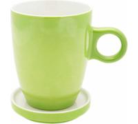 Pickwick Tea Tasse en porcelaine + Tee Tip, Thé, Verre, Soucoupe, 230 ml, vert