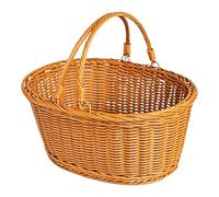 Picnic Basket with Handle - Durrable Food Carrier, Smmooth Surrface Fruit Grocery Bins, Ensurre Harvests Picking Storages, Primme Plasstic Reusaables Tote Bag - for Camping Shopping Lawn Park