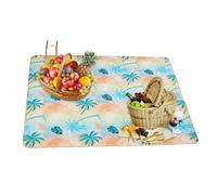 Picnic Blanket - Extra Large Folding Outdoor Mat, Soft Family Ground Cover with Water Resistant Backing, Compact Carry Fold Storage Feature, Ideal for Beach Camping Travel Festivals