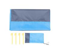Picnic Blanket Foldable Design Waterproof Pool Ground Cloth Gray 210x200cm Camping Gear 1Set