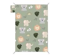 Picnic Mat, Camping Rugs, Compact Foldable Waterproof Layer Easy Clean Lightweight Portable Comfortable Soft Fabric, Large Mat for Kids Outdoor Travel Adventure, 83x59x0.4Inches