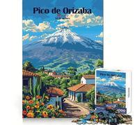 Pico de Orizaba Mountain, Puzzle de 1000 pièces pour Adolescents, Jeu de logique Solide, Divertissement paisible, découpe de précision, Cadeau Exceptionnel (38x52cm)