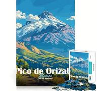Pico de Orizaba Puzzle de 1000 pièces pour Adultes Stimule la mémoire Moments de détente Finitions impeccables Cadeau raffiné (50x75cm)
