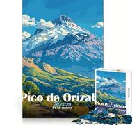 Pico de Orizaba Puzzle de 1000 pièces pour Adultes Stimule la mémoire Moments de détente Finitions impeccables Cadeau raffiné (50x75cm)