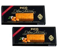 Picó - Le pack comprend 2 Turron de Jijona - Nougat mou boîte noire - Qualité supreme 200gr