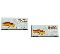 Picó - Le pack comprend 2 Turron de Yema Tostada, Nougat mou aux Jaunes d'oeufs grillés - Qualité Supérieure - 200gr (Sans Gluten) - Produit Espagnol / Nougat Espagnol