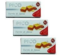 Picó - Le pack comprend 3 Turron de Crema de Almendras, Nougat mou au Crème d'Amandes Sans sucres ajoutés - Qualité Supérieure - 200gr (Sans Gluten) - (Touron)Produit Espagnol / Nougat Espagnol