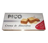 Picó - Turron de Crema de Almendras, Nougat mou au Crème d'Amandes Sans sucres ajoutés - Qualité Supérieure - 200gr (Sans Gluten) - (Touron)Produit Espagnol / Nougat Espagnol