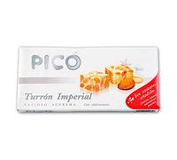 Picó - Turron Imperial, Nougat dur d'Amandes Sans sucres ajoutés - Qualité Supérieure - 200gr (Sans Gluten) - (Touron)Produit Espagnol / Nougat Espagnol