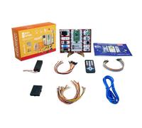 PicoBricks Raspberry Pi Pico W Kit de démarrage avec 12 capteurs amovibles et guide d'apprentissage complet (français non garanti), kit de codage à faire soi-même, kit Raspberry Pi pour enfants