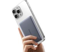 Picogo AM41 Powerbank,Ultra Slim 5000mAh Magsafe Powerbank,Charge Rapide PD 20 W,Portable,Mini Batterie Externe Magnétique sans Fil avec câble USB-C pour iPhone 16/15/14/13/12,Gris Espace