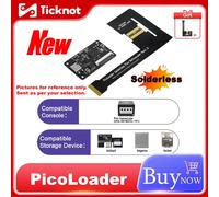 PicoLoader sans soudure pour GameCube Open Source basé sur RP2040 pour Console NGC DOL-001/DOL-101, prise en charge du lancement de logiciels de brassage à domicile With GC2SD-TRA White