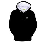 picontshirt Sweat à Capuche Mammoth 100% Coton épais pour Homme et Femme Noir, Noir, Medium