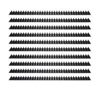 Picots Anti-Oiseaux en Plastique 10 Pièces, Noir, pour Toits
