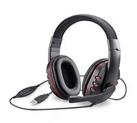 Picozon USB Plug Gaming Headset Casque avec Microphone pour PS3, Mac, Ordinateur Portable, Ordinateur