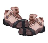 Pics à glace pour chaussures - Semelles de traction avec 10 dents pour bottes et chaussures, Crampons en acier inoxydable pour marche niveau en alpinisme randonnée