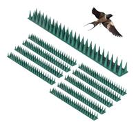 Pics à oiseaux d'extérieur - Repousse les pigeons et les chats - Design en polypropylène de qualité supérieure - 10 pièces de 36 cm + résistant à 145 °C - Installation facile - Pour toitures, balcons