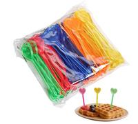 Pics Alimentaires Pour - 100 Pièces En Forme De Cœur | Fourchettes | Choix en forme de cœur colorés en matériau PP , pour les Desserts aux Fruits et au fromage, les réunions de