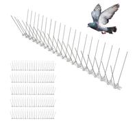 Pics Anti-Pigeon 3 mètres - Répulsif Pigeons Corbeaux Moineaux - Pointes inox - Flexible - Installation Facile Balcon, Fenêtre