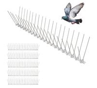 Pics Anti-Pigeon 3 mètres - Répulsif Pigeons Corbeaux Moineaux - Pointes inox - Flexible - Installation Facile Balcon, Fenêtre