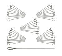 Pics cocktail en inox piques apéritif brochettes réutilisables 11 cm argenté