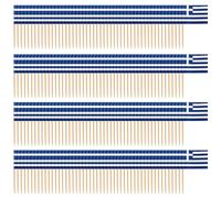 Pics De Drapeau Grec, Cure-Dents De Drapeau En Papier, Mini Pics De Drapeau, Pics De Fruits, Pics De Décoration Alimentaire, Décorations De Fête, 200 Pièces