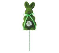 Pics de Pâques, décoration de vacances en forme de lapin, décoration de table floquée, pour maison, bureau, appartement, salon, chambre à coucher, étude, cheminée, bibliothèque, bouquet, couronne