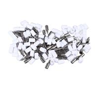 Pics de Support d'Étagère Métal, 100 Pièces, Avec Manchon Antidérapant Blanc - Support Fiable, Installation Facile, Pour Cuisine, Placard, Bibliothèque