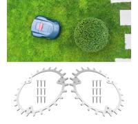 Pics de traction en acier inoxydable pour robot tondeuse poulie roue roue roue 255mm compatible Husqvarna 420/320/430X/440/450X Argent