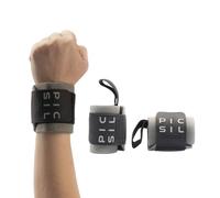 PICSIL Bracelets pour Musculation, Support de Poignet Solide avec Passant de Pouce, Bande Flexible Faite en Coton Extensible, Idéale pour l’Haltérophilie, Boxe, Crosstraining, WODs, Unisex (Vert)