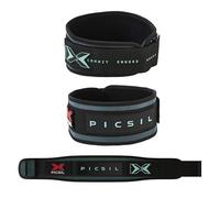 PICSIL - Ceinture Powerlifting en Cuir Synthétique, Support Lombaire pour Squat, Développé Couché et Deadlift, Réglable avec Velcro (Vert, XL)