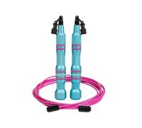 Picsil Corde Insigne, corde à sauter polyvalente en 3 modalités, corde à sauter rapide, lestée ou croisée, adaptable à tout type d'entraînement de la vitesse au travail de force (Sky, Corde)
