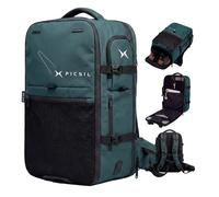 PICSIL Horizon - Sac à dos cabine extensible 26L-33L (47x29x18,5 cm), Backpack modulaire, imperméable, compartiment ordinateur 15/15,6'' et rangement chaussures - Moss